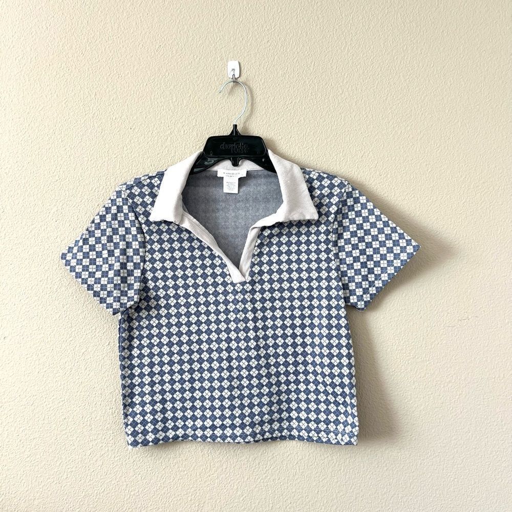 Kirious Los Angeles Academia Argyle Crop Top